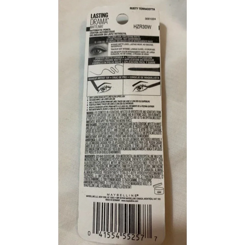 Maybelline Lasting Drama Matte Automatic Waterproof Pencil Eyeliner 900 Rusty￼